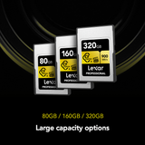 Lexar 160GB Professional CFexpress Type A Card GOLD Series