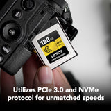 Lexar 128GB Professional CFexpress Type B Card GOLD Series