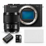 Panasonic LUMIX S9 Full Frame Camera Body with Phase Auto Focus and Panasonic LUMIX S Lens Bundle