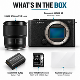 Panasonic LUMIX S9 Full Frame Camera Body with Phase Auto Focus and Panasonic LUMIX S Lens Bundle