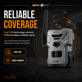 SPYPOINT FLEX DARK Cellular Trail Camera 40MP 1080p Video No WiFi with Battery Pack 32GB Card.