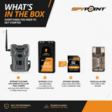 SPYPOINT FLEX DARK Cellular Trail Camera 40MP 1080p Video No WiFi with Battery Pack 32GB Card.