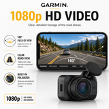 Garmin Dash Cam Mini 3 1080p Camera (Black) with 128GB microSD Card with SD Adapter Bundle