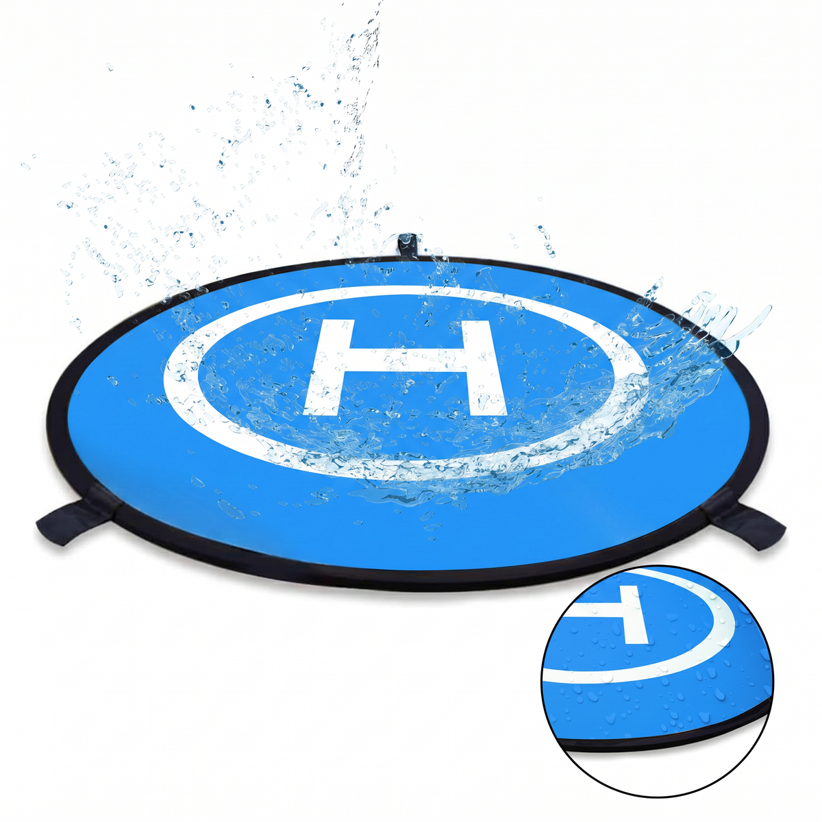 Focus Camera 30 inch Double-Sided Drone Landing Pad with Carrying Case for Universal FPV Quadcopters