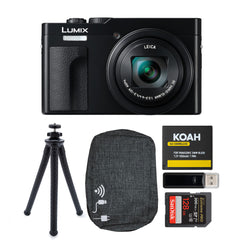 Panasonic LUMIX ZS99 30x Zoom Point Compact Digital Camera (Black) and Memory Card Bundle