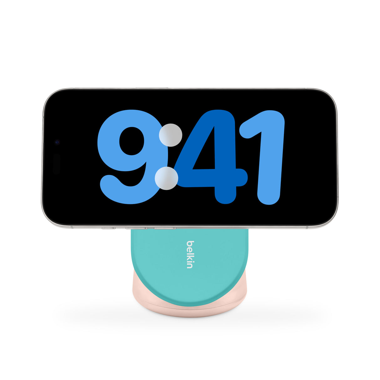 Belkin BoostCharge 15W 2-in-1 Magnetic Wireless Qi2 Charging Stand (Teal)