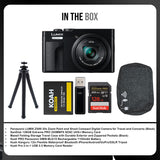 Panasonic LUMIX ZS99 30x Zoom Point Compact Digital Camera (Black) and Memory Card Bundle
