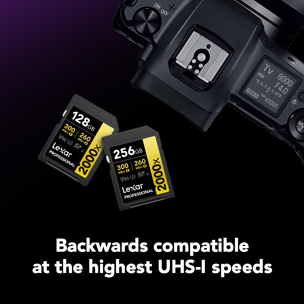Lexar Professional 128GB 2000x UHS-II SDXC Memory Card