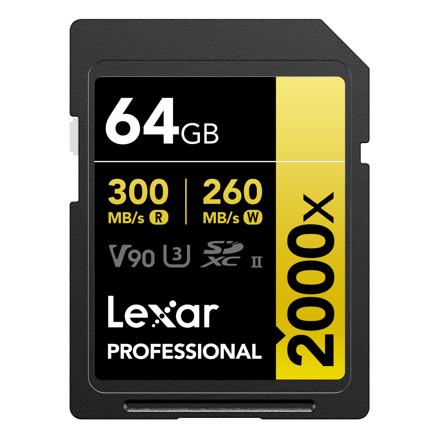 Lexar Professional 64GB 2000x UHS-II SDXC Memory Card