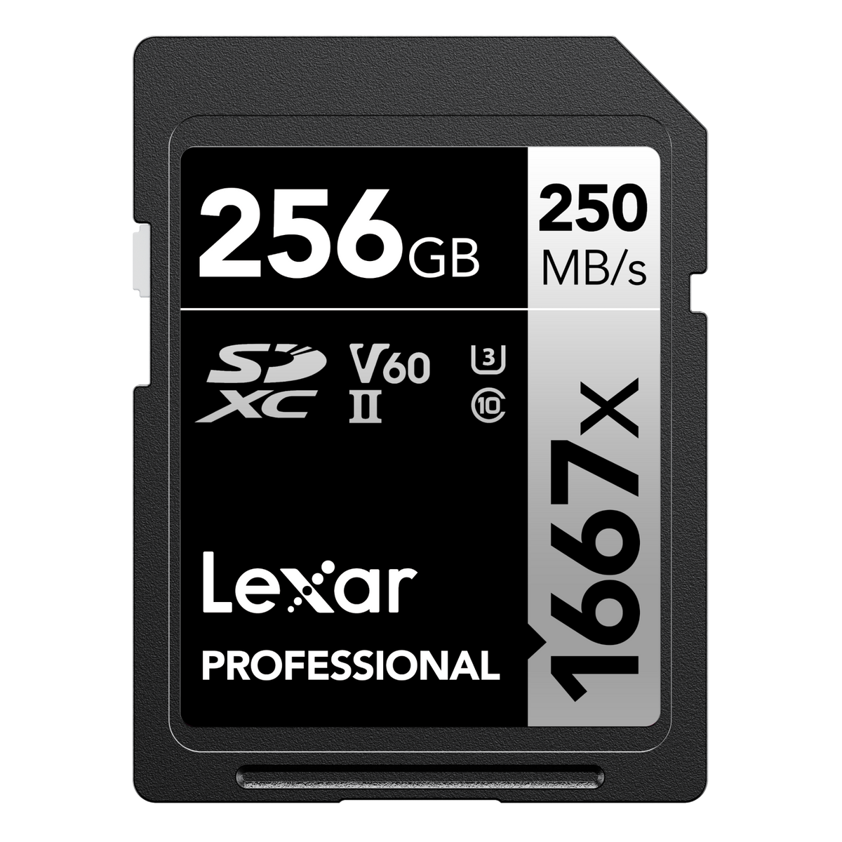 Lexar Professional 256GB 1667x UHS-II SDXC Memory Card