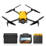 SKYROVER X1 Drone Fly More Combo - 4K/60fps HDR Camera, 48MP 3-Axis with Screen Controller (Yellow)