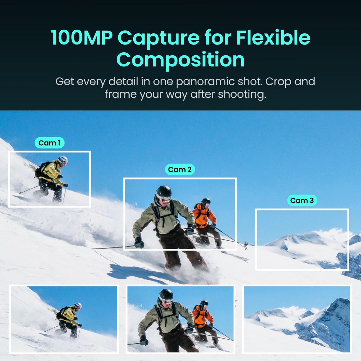 Xtra Sphra360 Action Camera Bundle with 128GB Flash Memory Card, Travel Case, and Accessories