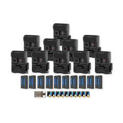 Yellowstone Y2 Black Wide Lens Camera Bundle with 5,000 mAh Battery Pack, and Card Reader (10-Pack)