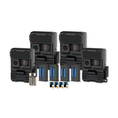 Yellowstone Y2 Black Wide Lens Camera Bundle with 5,000 mAh Battery Pack, and Card Reader (4-Pack)