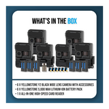 Yellowstone Y2 Black Wide Lens Camera Bundle with 5,000 mAh Battery Pack, and Card Reader (6-Pack)