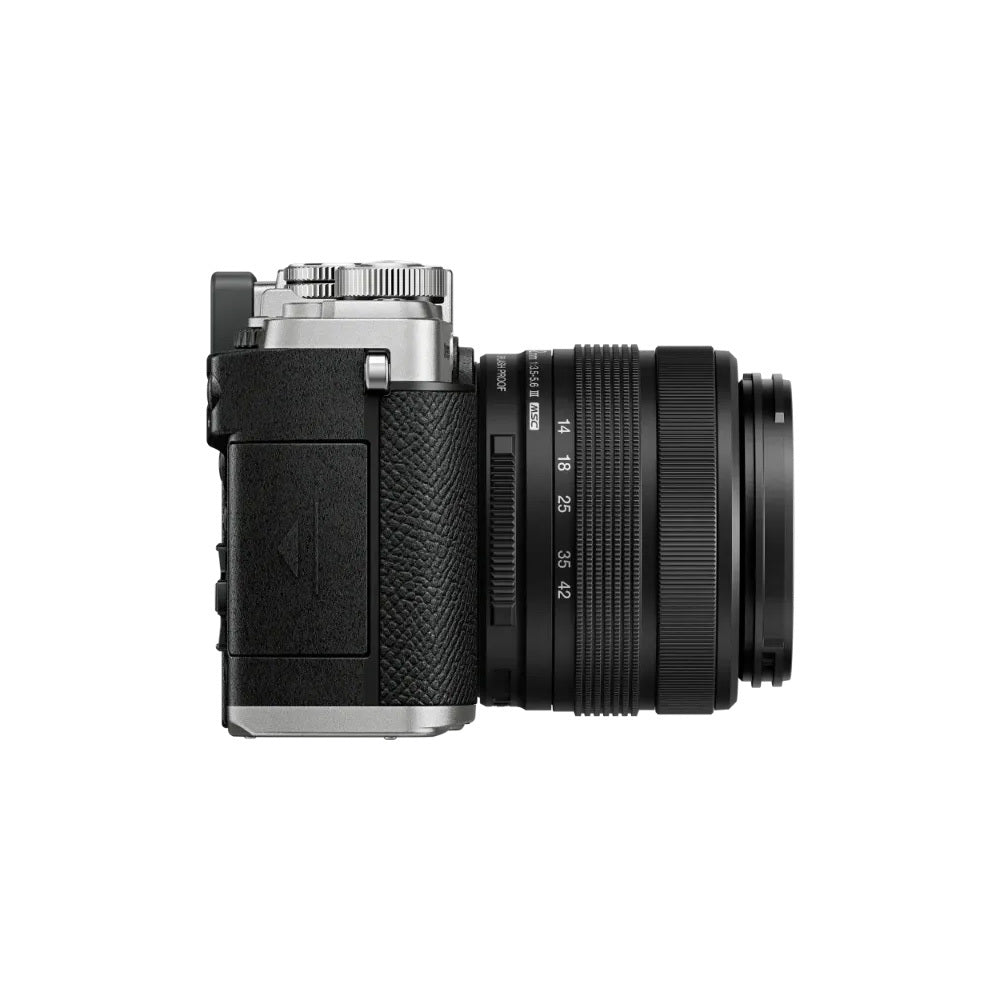 OM System PEN Mirrorless Camera with 14-42mm F3.5-5.6 III Lens and Skinny Wrist Strap (Silver)