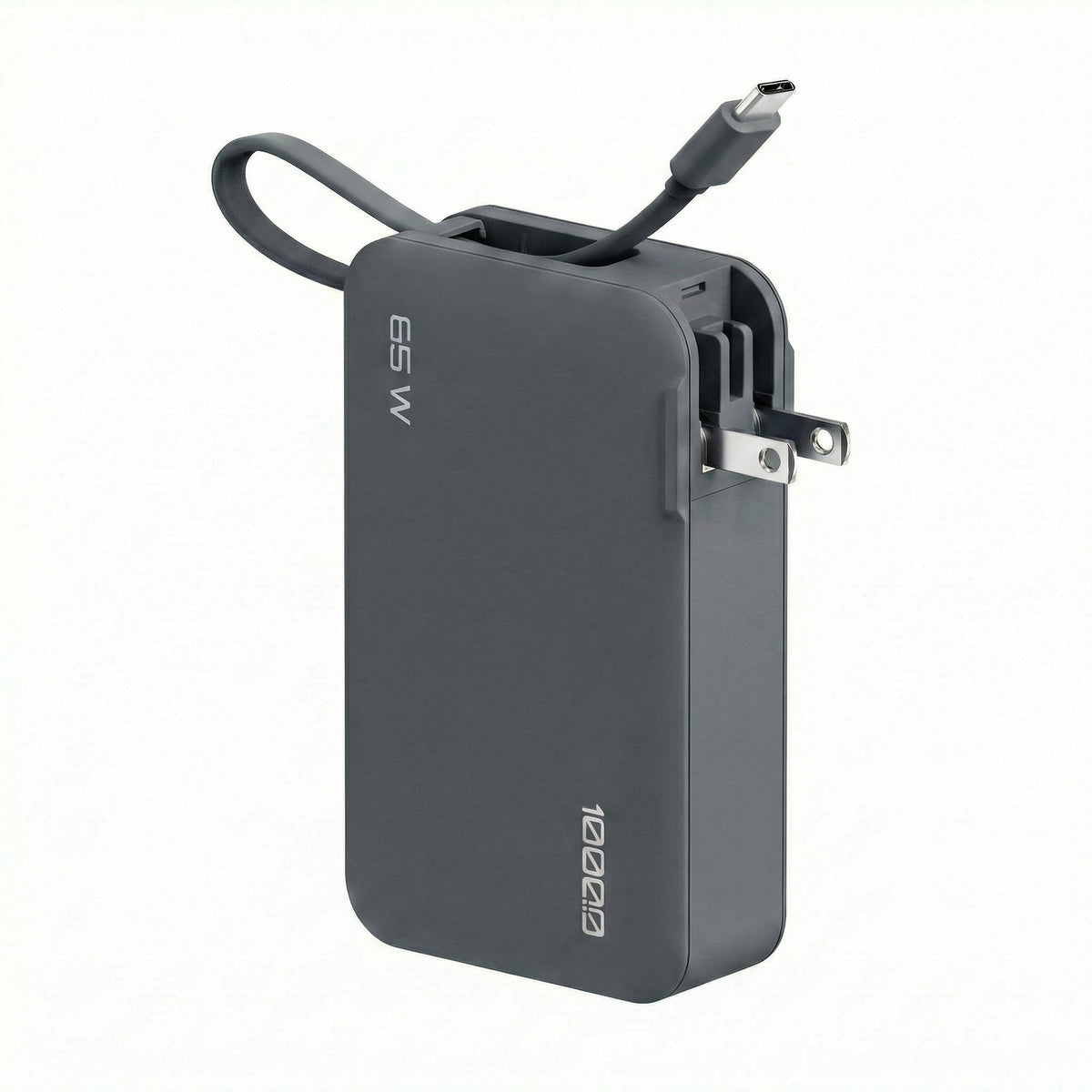 ReelCharge 10,000 mAh 65W Power Bank Flex (Gray)