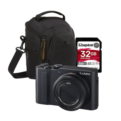 LUMIX ZS300 Compact Point and Shoot 4K Digital Camera (Black) with Accessories - 1