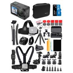 Xtra Edge Pro Action Camera with 128GB MicroSD, Accessory Kit and Case Bundle