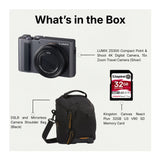 LUMIX ZS300 Compact Point and Shoot 4K Digital Camera (Silver) with Accessories - 9
