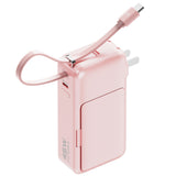 ReelCharge ReFlextion 10,000 mAh mAh Power Bank (Pink)