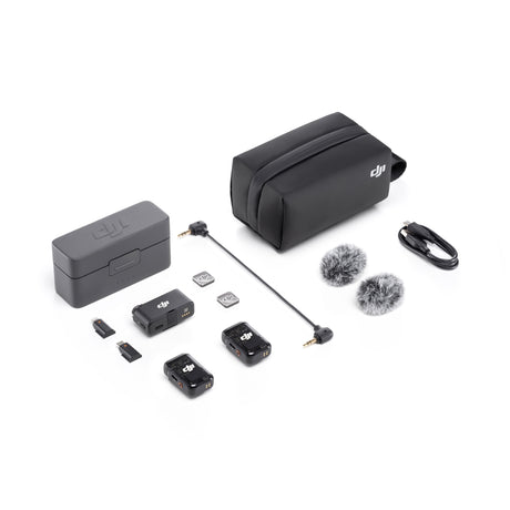 DJI Mic 2 with Action Camera, Memory Card, and Carrying Case Bundle - 5