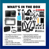 Xtra Edge Pro Action Camera with 128GB MicroSD, Accessory Kit and Case Bundle