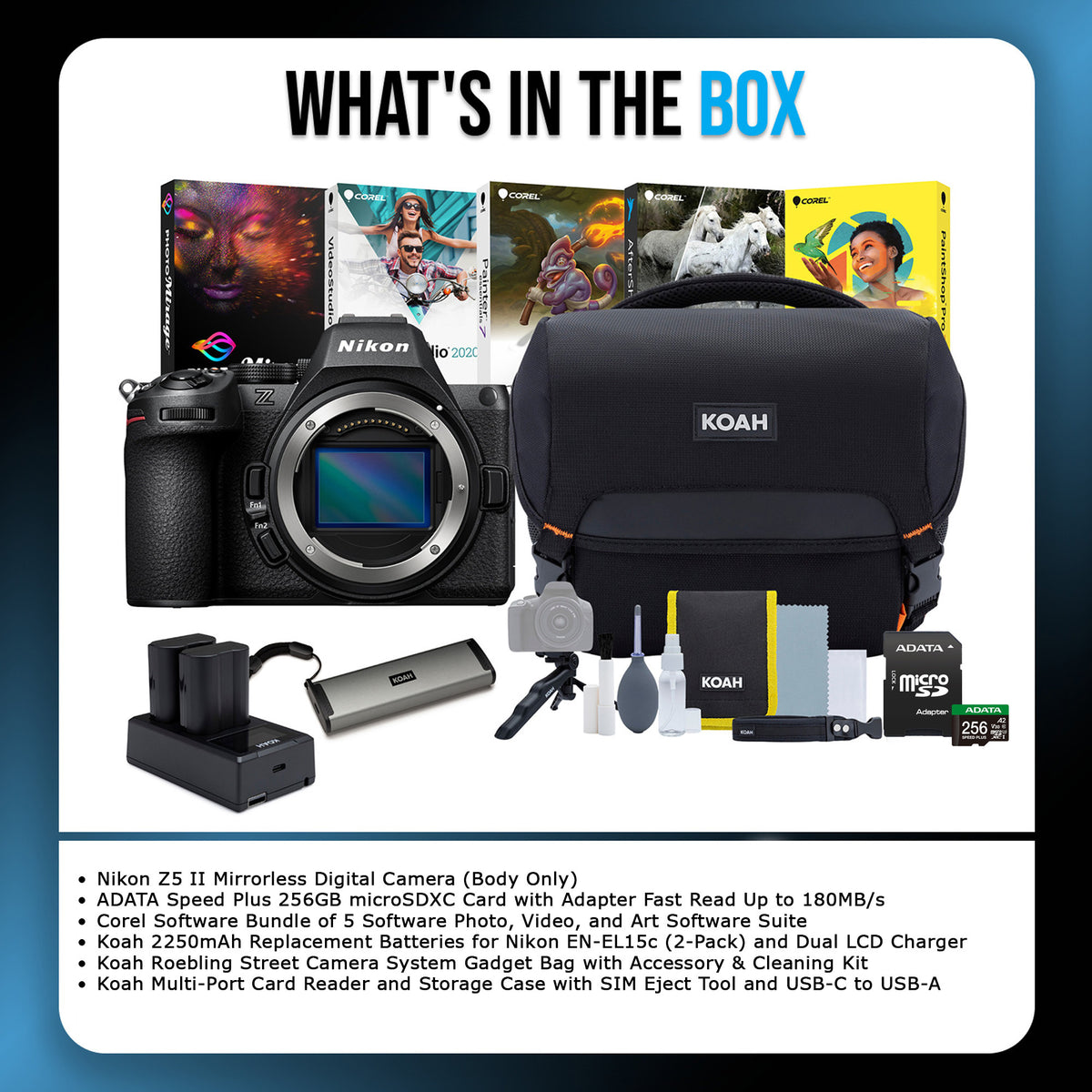 Nikon Z5 II Mirrorless Digital Camera (Body Only) with Accessories Bundle