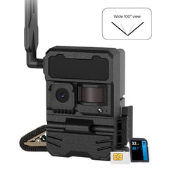 Yellowstone Y2 4G-LTE Wide Lens Cellular Trail Camera with Phone App and 1080p HD Video (Black)