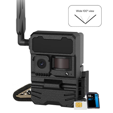 Yellowstone Y2 4G-LTE Wide Lens Cellular Trail Camera with Phone App and 1080p HD Video (Black)