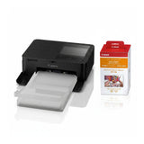 Canon CP1500 Compact Photo Printer (Black) Bundle with Color Ink and Paper Set