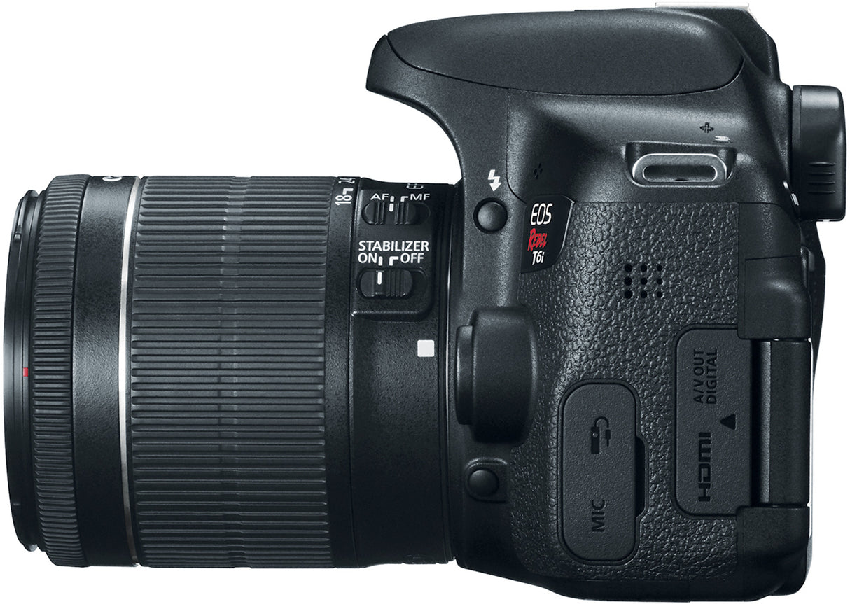 Canon EOS Rebel T6i DSLR Camera with 18-55mm IS STM Lens