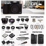 RICOH GR IV Monochrome Camera - 25.74MP APS-C Sensor, Built-In Red Filter, High-Speed Shutter - 9