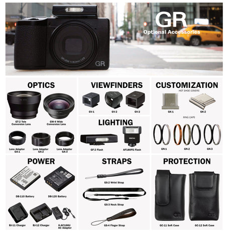 RICOH GR IV Monochrome Camera - 25.74MP APS-C Sensor, Built-In Red Filter, High-Speed Shutter - 9