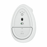 Logitech - Lift Vertical Wireless Ergonomic Mouse with 4 Customizable Buttons - Pale Gray