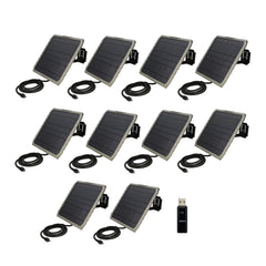Stealth Cam FieldMAX EX 10-Inch Solar Panel (10-Pack) Bundle with Card Reader - 1