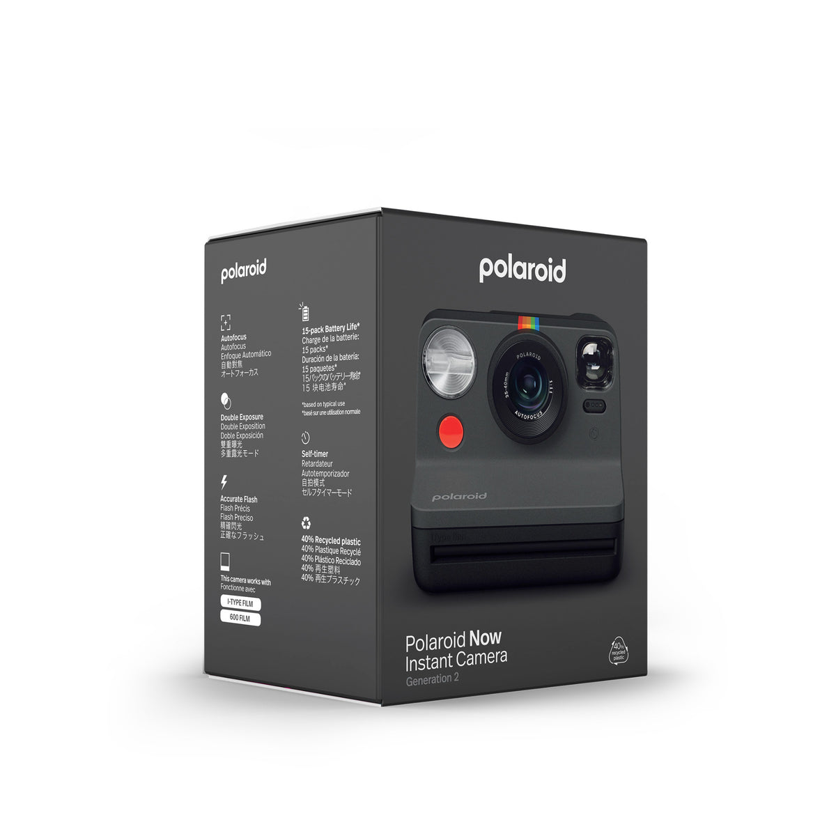 Polaroid NOW Instant Camera Generation 2 (Black)