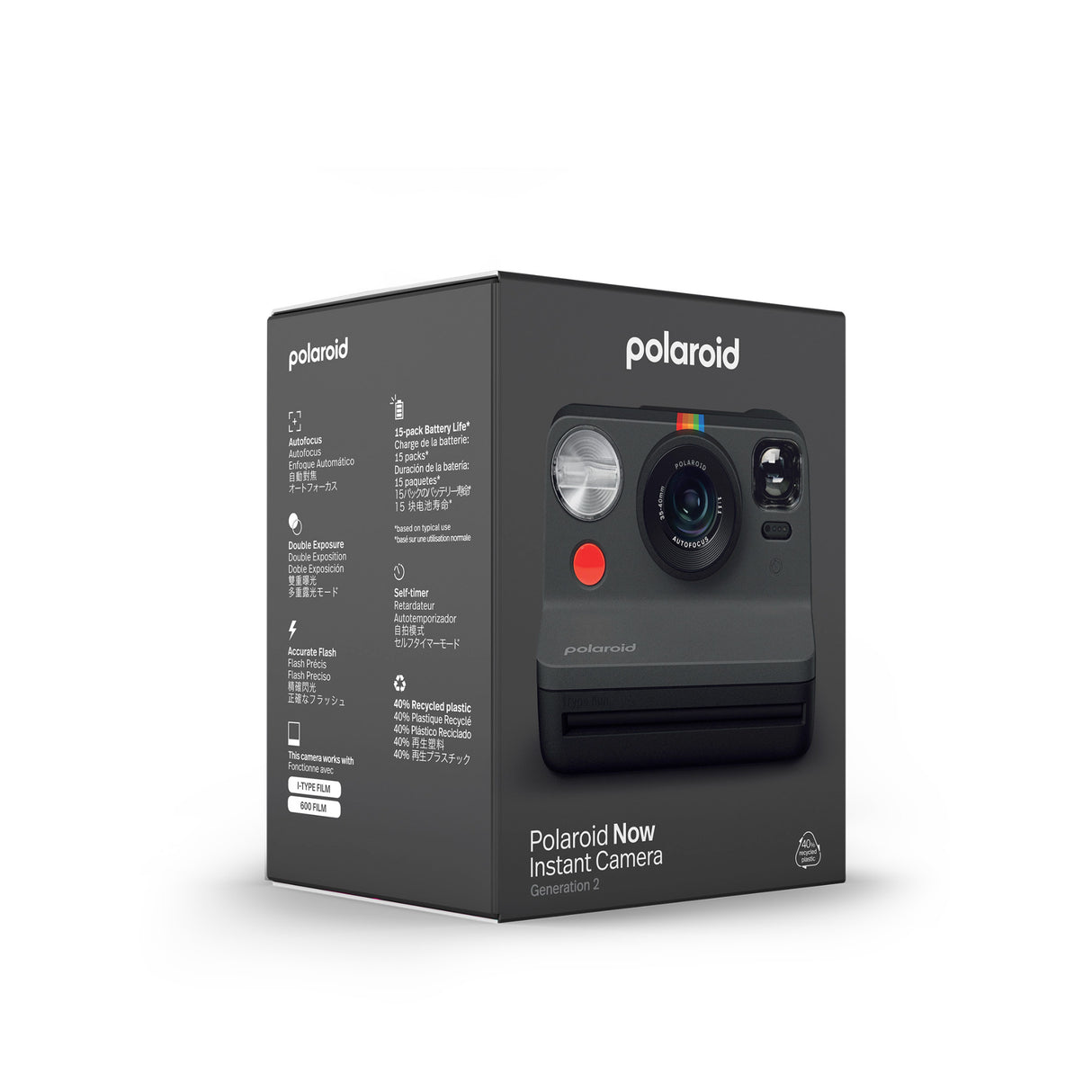 Polaroid NOW Instant Camera Generation 2 (Black)