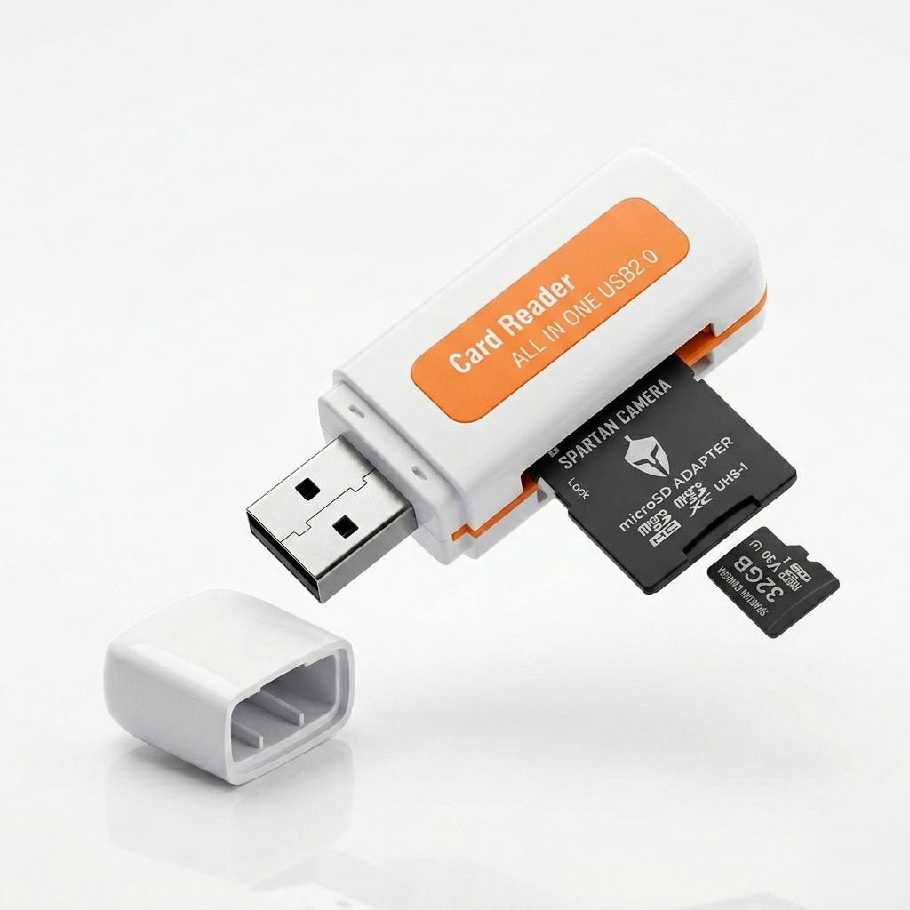 Spartan 32GB Memory Card with Adapter and Card Reader Bundle