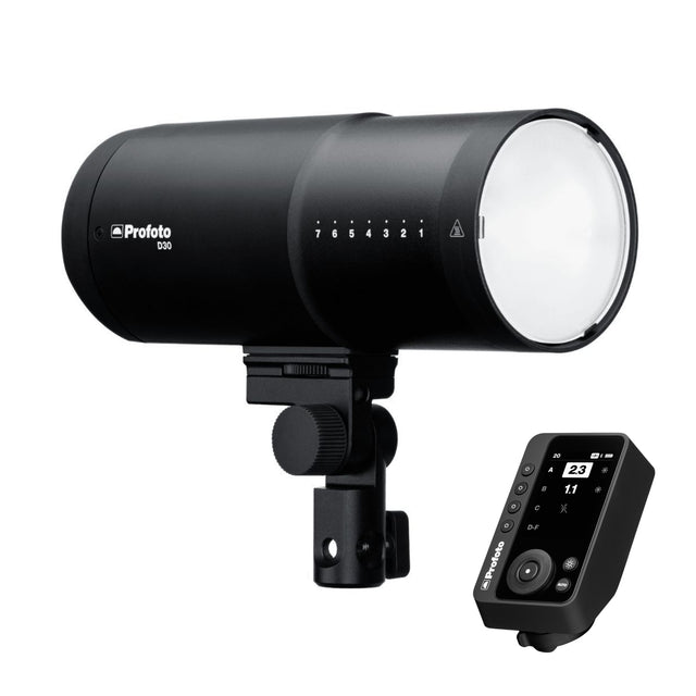 Profoto D30 Mains-Powered Monolight with 11 F-Stops Flash Range Bundle with Connect Pro for Nikon
