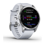 Garmin Fenix 7S Stainless Steel with Whitestone Band