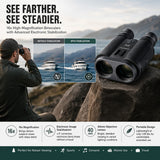 Fujifilm Techno-Stabi TS-L1640 Electronic Stabilized Binocular Bundle with Hard Case and Accessories
