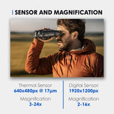 Pulsar Merger Duo NXP50 Multispectral Binoculars - Full-HD, 640x480 Sensor (Certified Refurbished) - 3