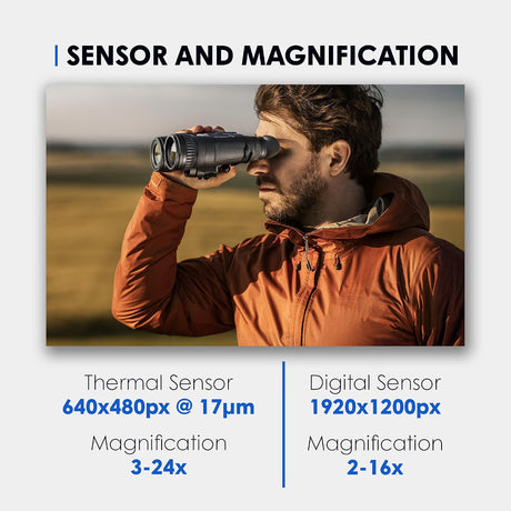 Pulsar Merger Duo NXP50 Multispectral Binoculars - Full-HD, 640x480 Sensor (Certified Refurbished) - 3