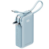 ReelCharge 10,000 mAh 65W Power Bank Flex (Cool Blue)