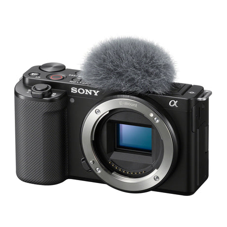 Sony Alpha ZV-E10 APS-C Interchangeable Lens Mirrorless Vlog Camera (Body Only, Black)