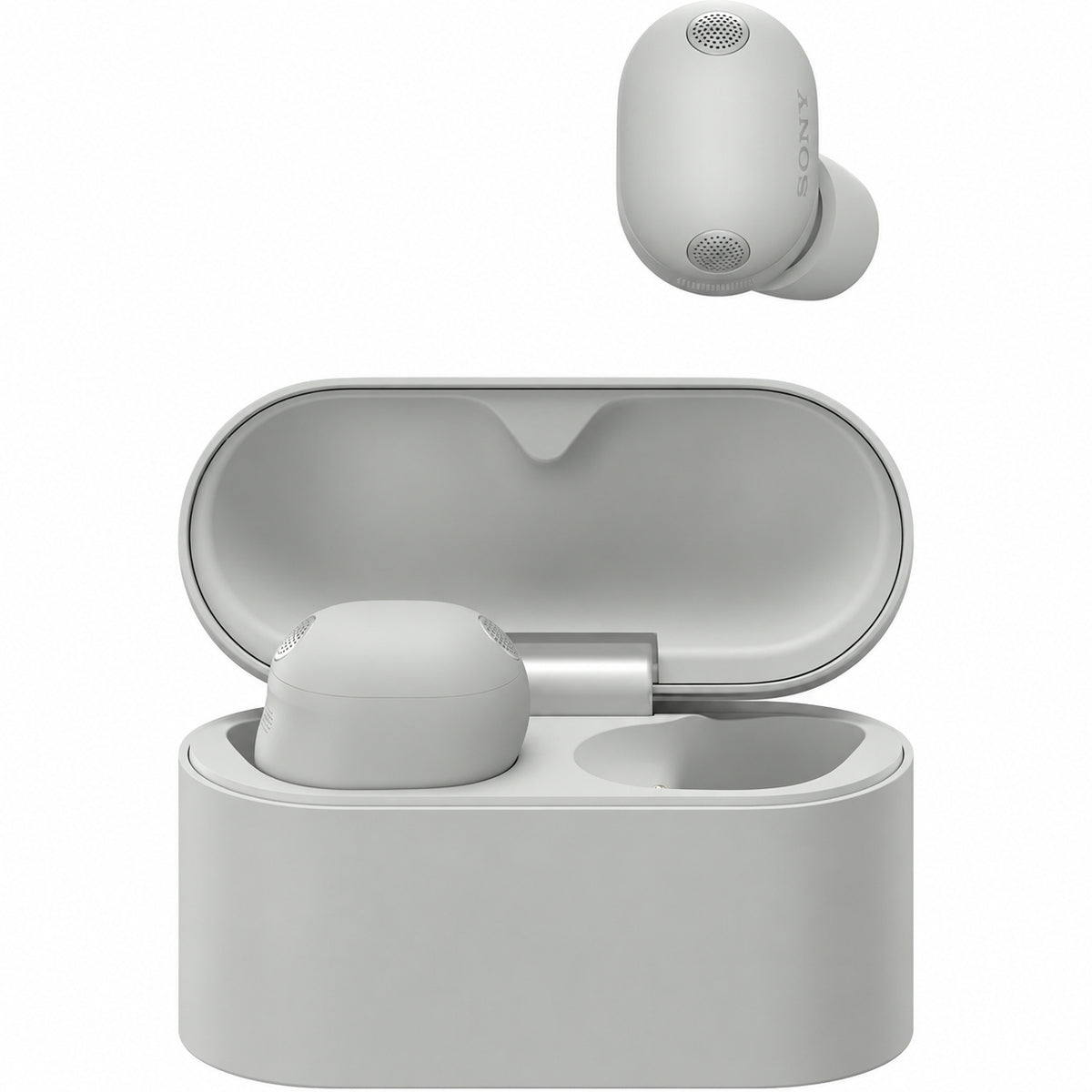 Sony WF-1000XM6 Wireless Noise Cancelling Earbuds (Platinum Silver) with In-Flight Audio Adapter - 2