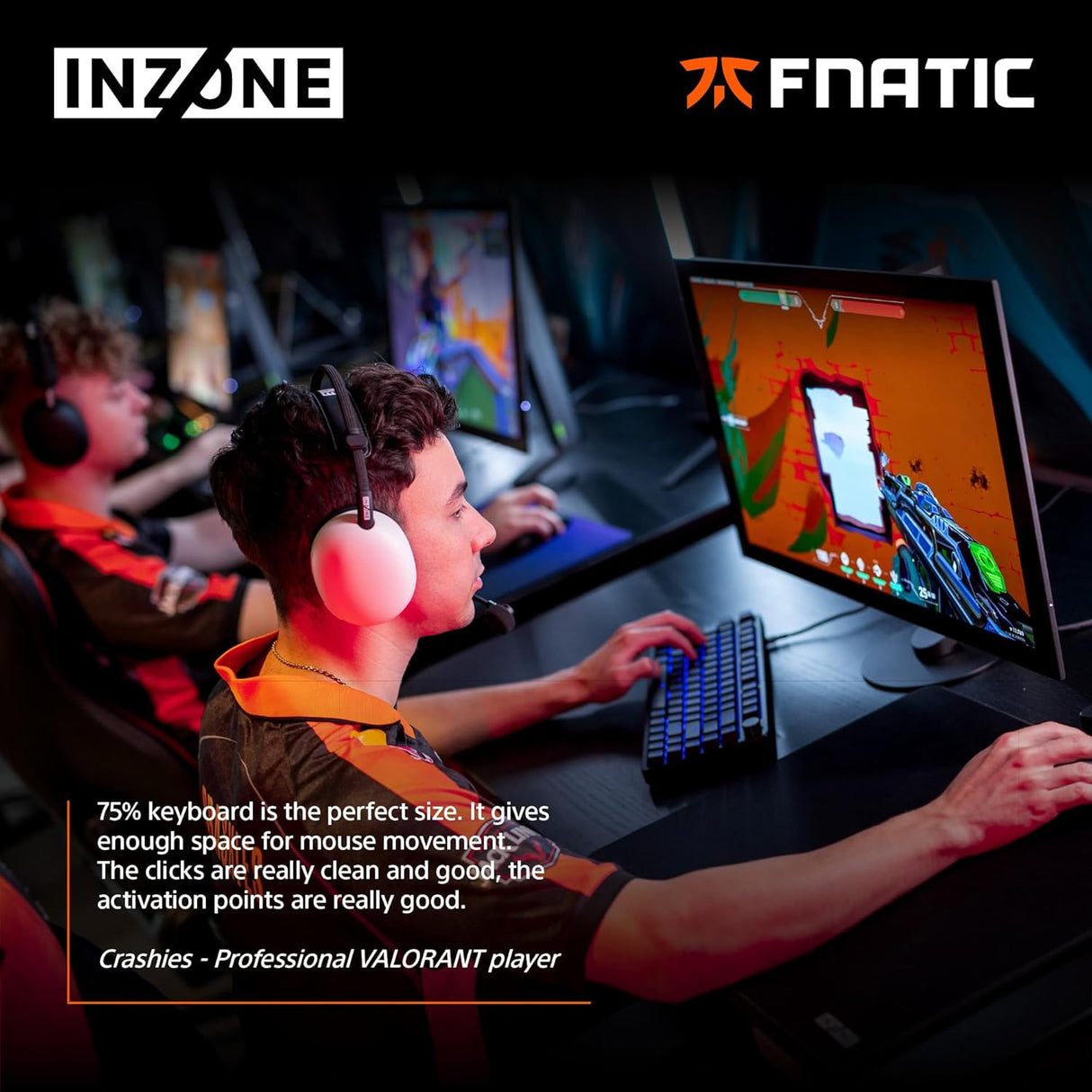 Sony INZONE 75-Percent Wired Aluminum 8K RGB Gaming Keyboard (Black) Bundle