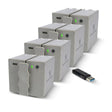 Stealth Cam 360 Cam Max Cartridge 5400mAh Lithium Battery (4-Pack) with Card Reader Bundle