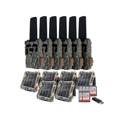 Browning Defender Wireless Pro Scout Max HD-DV Trail Camera (6 Pack) Bundle with Accessories
